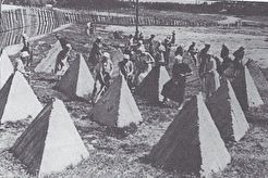 Надолбы на линии обороны Ленинграда (1941)