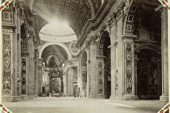 Interno della Basilica di S. Pietro in Vaticano (1860)