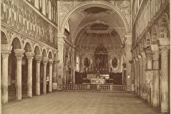 Ravenna. Interno della Basilica di San Apollinare Nuovo (1865)
