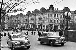 Бессарабська площа та початок бульвара Тараса Шевченка. Який рік ??? (1950)