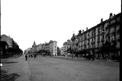 Calle de Alcalá antes de que se construyese la Gran Vía (1860)