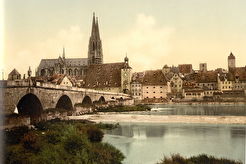 Regensburg. Steinerne brücke (1895)