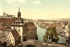 Rathaus mit Wasserparthie (1895)