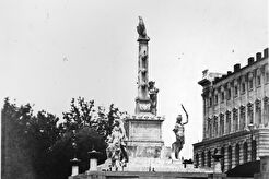 Tripoli Naval Monument on West Front of the Capitol (1856)