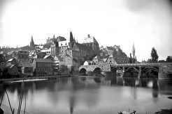 Stadtansicht mit Weidenhäuser Brücke (1880)