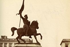 Statue de Godefroy de Bouillon sur la place Royale (1870)