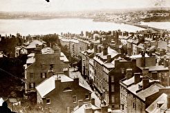 Old Boston from State House looking northwest (Pinckney Street in foreground) (1857)