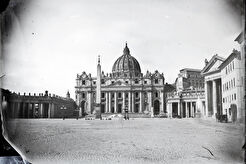 Piazza San Pietro. Basilica di San Pietro (1860)