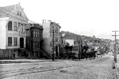 San Francisco. Above 19th looking north on Castro (1901)