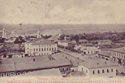 Вид средней части города Каширы с колокольни Введенской церкви (1900)