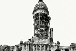 Tower of City Hall after earthquake and fire (1906)