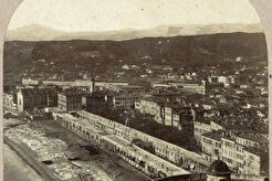 La plage de Nice, prise du Château (1859)
