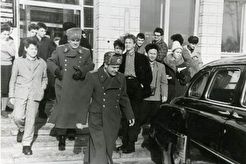 Космонавт Герман Титов в гостях у студентов НГУ (1964)