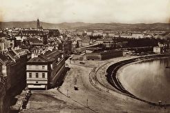 View from the Franz-Josefs-Kaserne (1858)