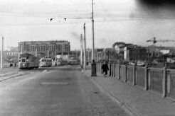 Трамваи на Комсомольском мосту (1960)