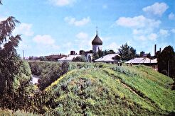 Земляной вал, вид на Преображенский собор (1972)