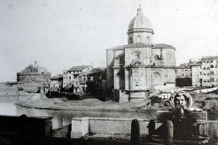 Fontana dell'acqua Lancisiana nel Porto Leonino (1850)