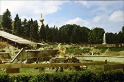 Петродворец, Большой каскад в ремонте (1991)