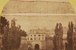 Neues Altes Kärntnertor, Kärnthnerthor, vor seiner Demolierung im Jahre 1860 (1855)