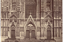 Cathédrale de Bruxelles. Portail principal (1856)