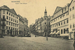 Der Marktplatz, Marburg-am-Lahn (1908)