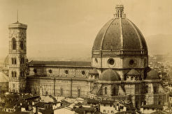 Duomo. Vista dalla Torre del Palazzo del Podesta. (1852)