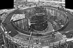 Работы по возведению основания телебашни (1961)