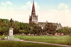 St. Andrew's Cathedral & Raffles Monument (1890)