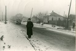 Вид на перекресток улиц Пугачева и Попова. (1960)