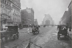 Longacre Square (Now Times Square), Broadway and 42nd Street. (1900)