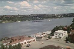 вид на Волгу и Торговую площадь с Воскресенской горы (1976)