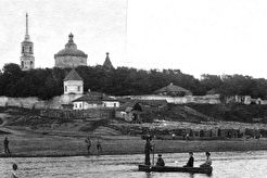 Воронеж. Вид на Алексеевский Акатов монастырь. (1880)