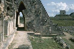 The Pyramid of the Magician in Uxmal: West Stairway (1950)
