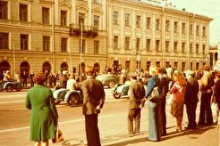 Авто-мото-ретро-парад на Невском проспекте (1980)
