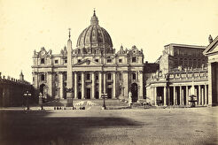Piazza San Pietro. Basilica di San Pietro (1850)