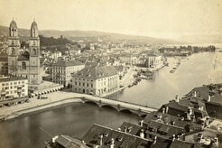 Blick vom St. Peter mit Sonnenquai (1864)