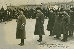 С.М. Буденный на Театральной площади (1935)