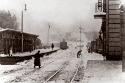 Вид с московской платформы станции Крюково (1890)
