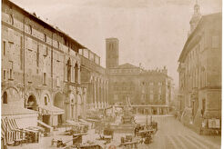 Veduta della Piazza del Nettuno (1865)