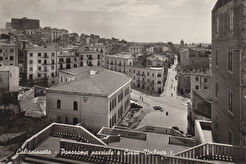 Caltanissetta, Panorama parziale e Corso Umberto I (1950)