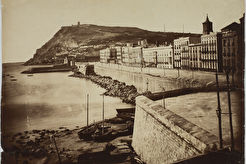 Muralla del mar y Castillo de Montjuich (1860)