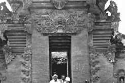 President Sukarno at Bali museum, Denpasar (1950)