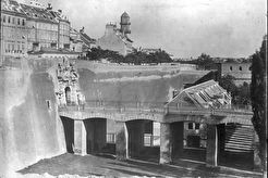 Kärntnertor und Kärntnerbastei (1855)