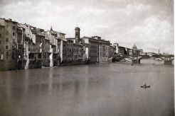 Firenze.   Ponte S. Trinita e Borgo S. Iacopo  (1852)