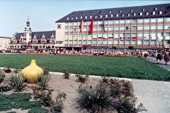 Messehaus am Markt und altes Rathaus (1963)