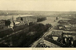 Вид с Исаакиевского собора на Адмиралтейство и Дворцовую площадь (1901)