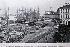 Тучкова набережная у старого Гостиного двора (1880)