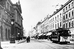 Schadowstraße mit Tonhalle (1900)