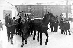 Мыски. Тройка на ул. Комарова (1970)