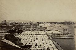 Vista panorámica de Barcelona, desde Monjuich (1860)
